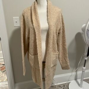 Cozy Cream Open-Front Sweater
